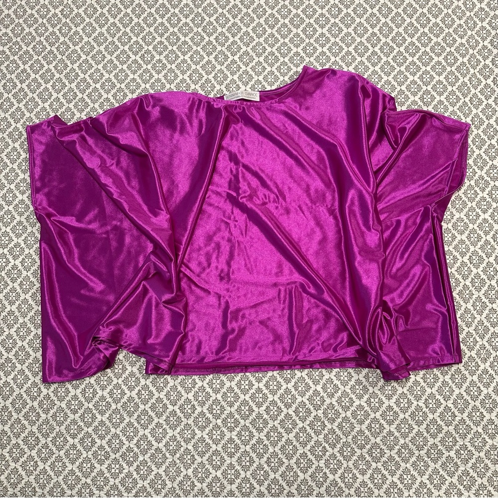 Jennafer Grace Hot Hibiscus Scarf Top (OS)
